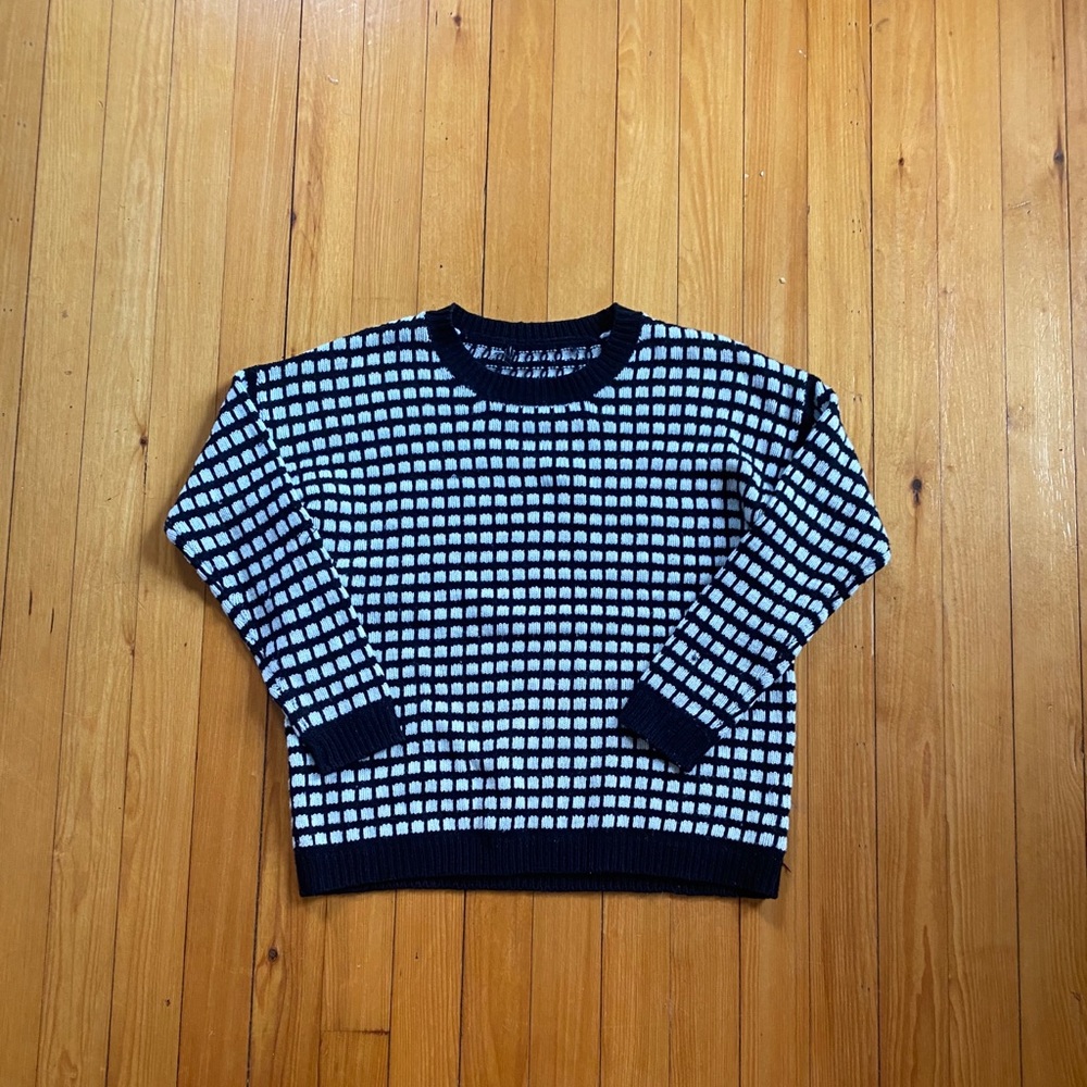 Vintage checker sweater